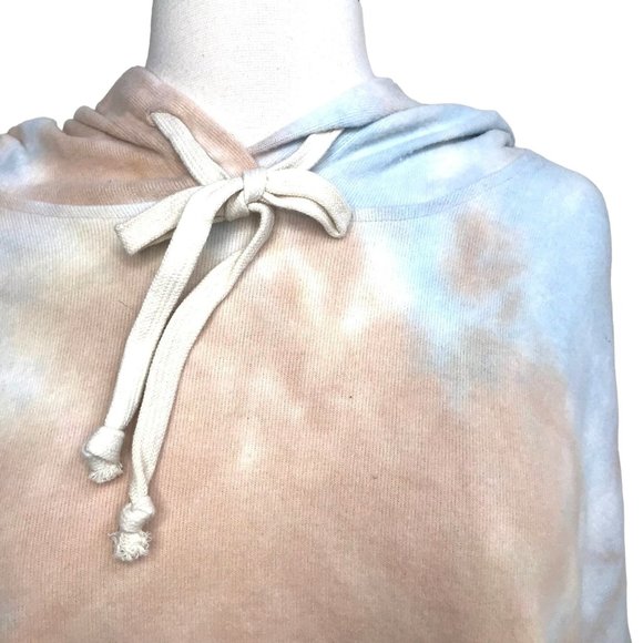 Melloday Tie Dye Kangaroo Pocket Hoodie Blue Orange Size Medium NWT - Picture 4 of 11